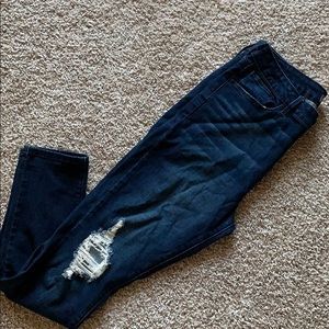 Just USA distressed dark blue skinny jeans